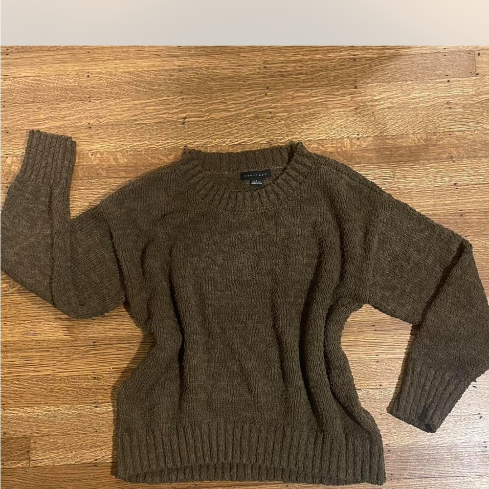 Sanctuary Olive Green Crew Neck Sweater